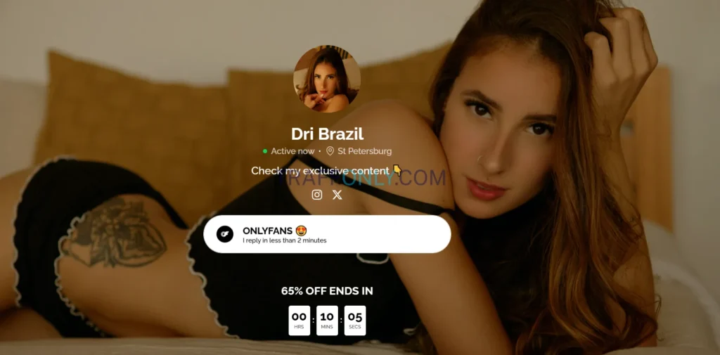 Пример лендинга ютуб трафик на онлифанс