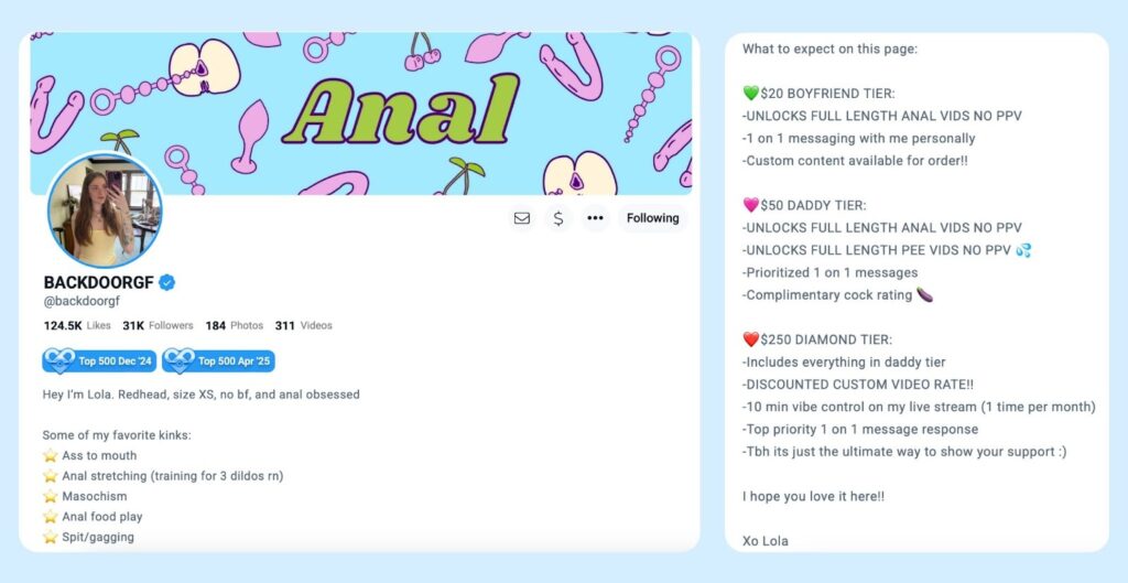 Setting Fansly Profile