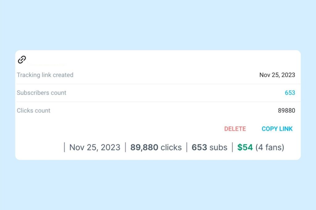 Analytics and Tracking Links in OnlyFans