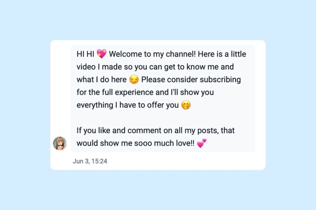 Automated Messages Fansly